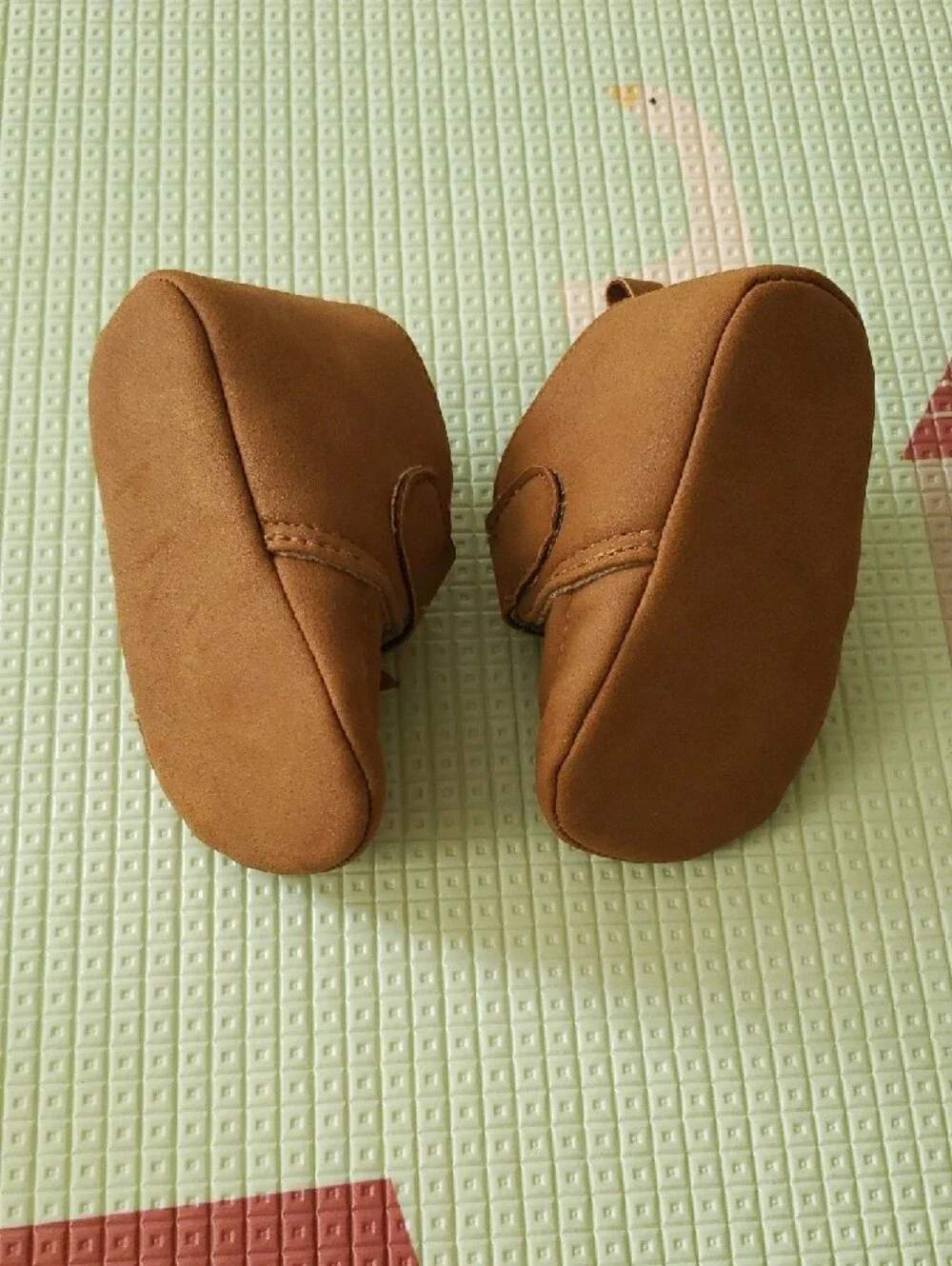Baby Shoes — White Lace-Up Sneakers & Brown Hook-and-Loop Booties